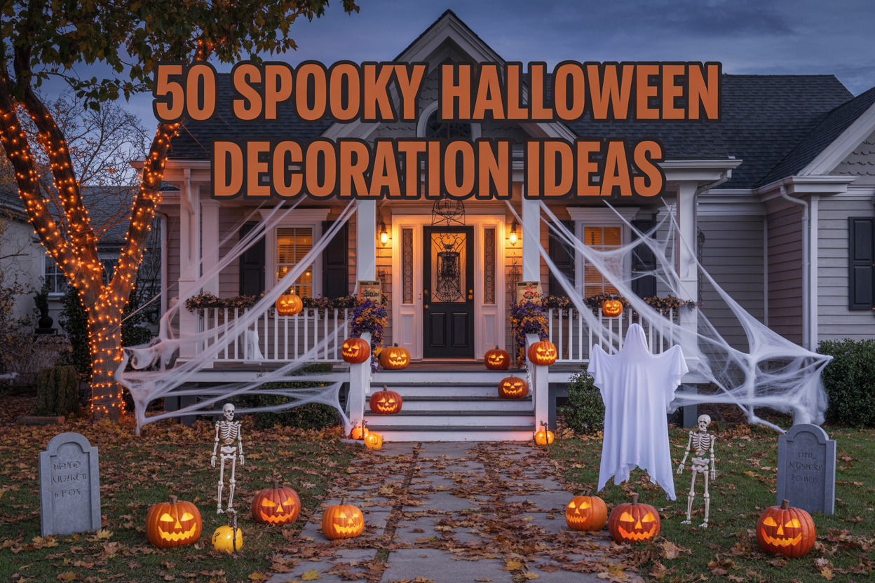 50 Spooky Halloween Decoration Ideas for Indoors & Outdoors 1 50 Spooky Halloween Decoration Ideas for Indoors & Outdoors
