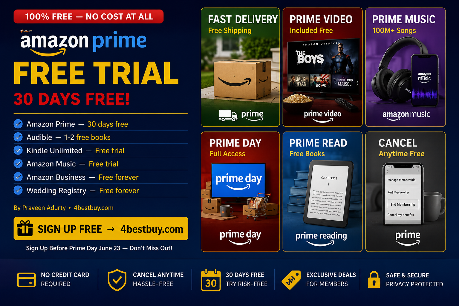 Amazon Prime Free Trial 2026 Get 30 Days Free Exclusive Prime Day Access