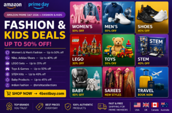 Best Fashion & Kids Deals Amazon Prime Day 2026 — Clothing, Shoes, Toys, LEGO & More