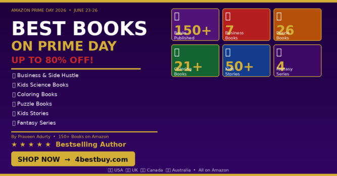 Best Books on Amazon Prime Day 2026 — Up to 80% Off | All Books by Praveen Adurty
