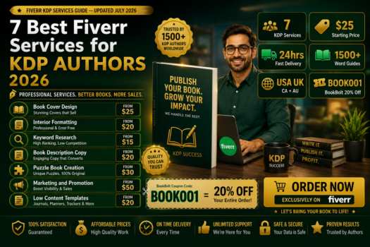 7 Best Fiverr Services for Amazon KDP Authors 2026 — Hire Experts and Sell More Books