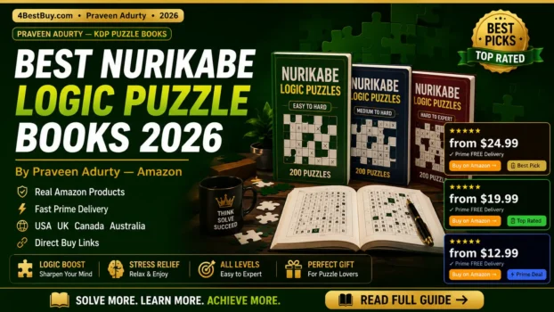 Best Nurikabe Logic Puzzle Books 2026