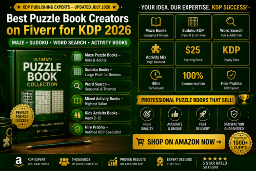 Best Puzzle Book Creators on Fiverr for KDP 2026