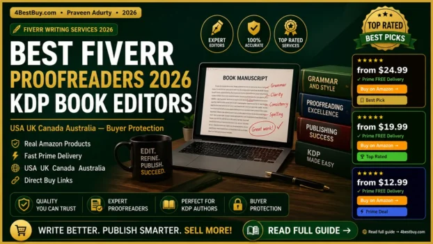 best Fiverr proofreaders 2026 KDP book editors