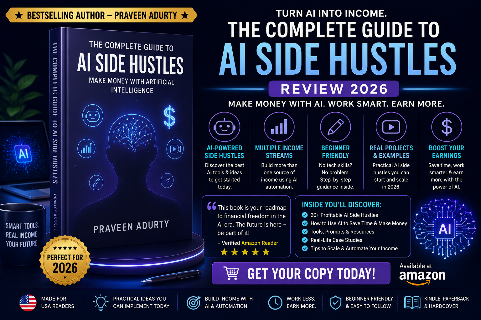 The Complete Guide to AI Side Hustles Review 2026 — Make Money with AI 1 The Complete Guide to AI Side Hustles Review 2026