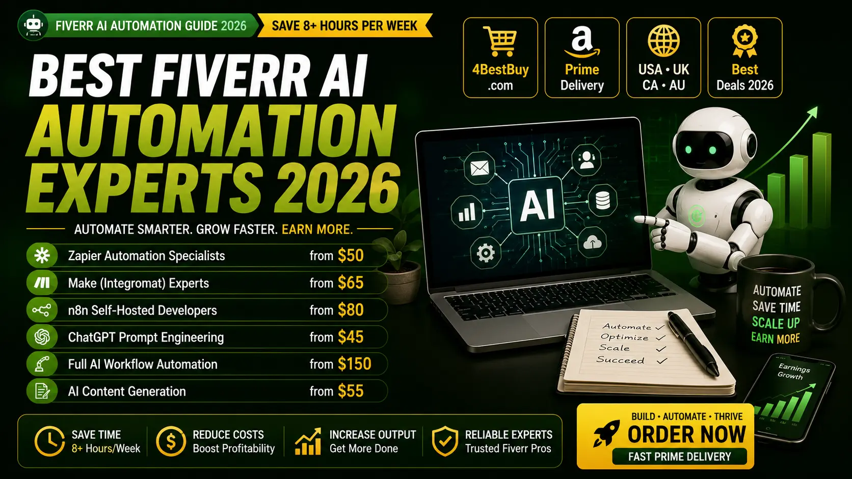 best Fiverr AI automation experts 2026