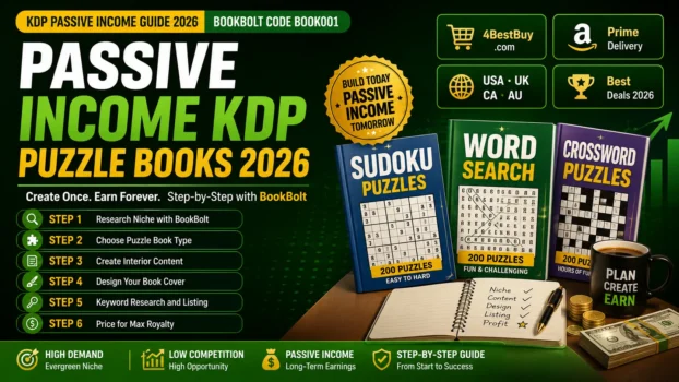 how to make passive income with KDP puzzle books 2026