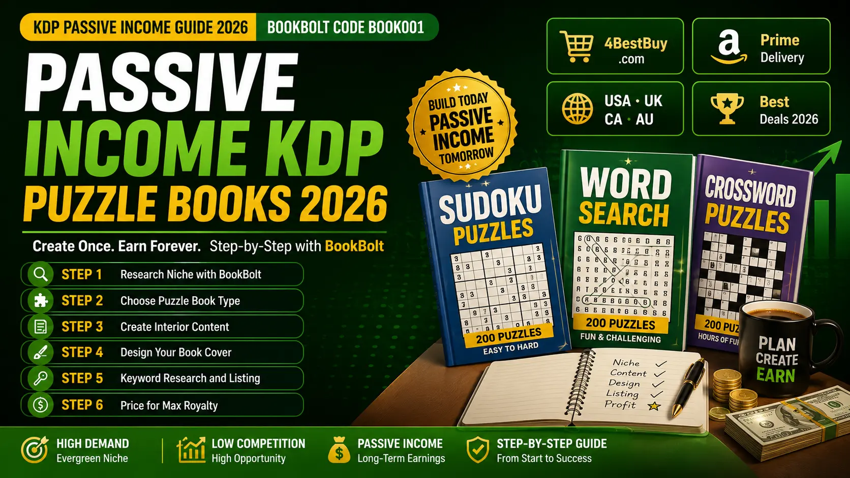 How to Make Passive Income with KDP Puzzle Books 2026 — Complete Guide USA 1 how to make passive income with KDP puzzle books 2026