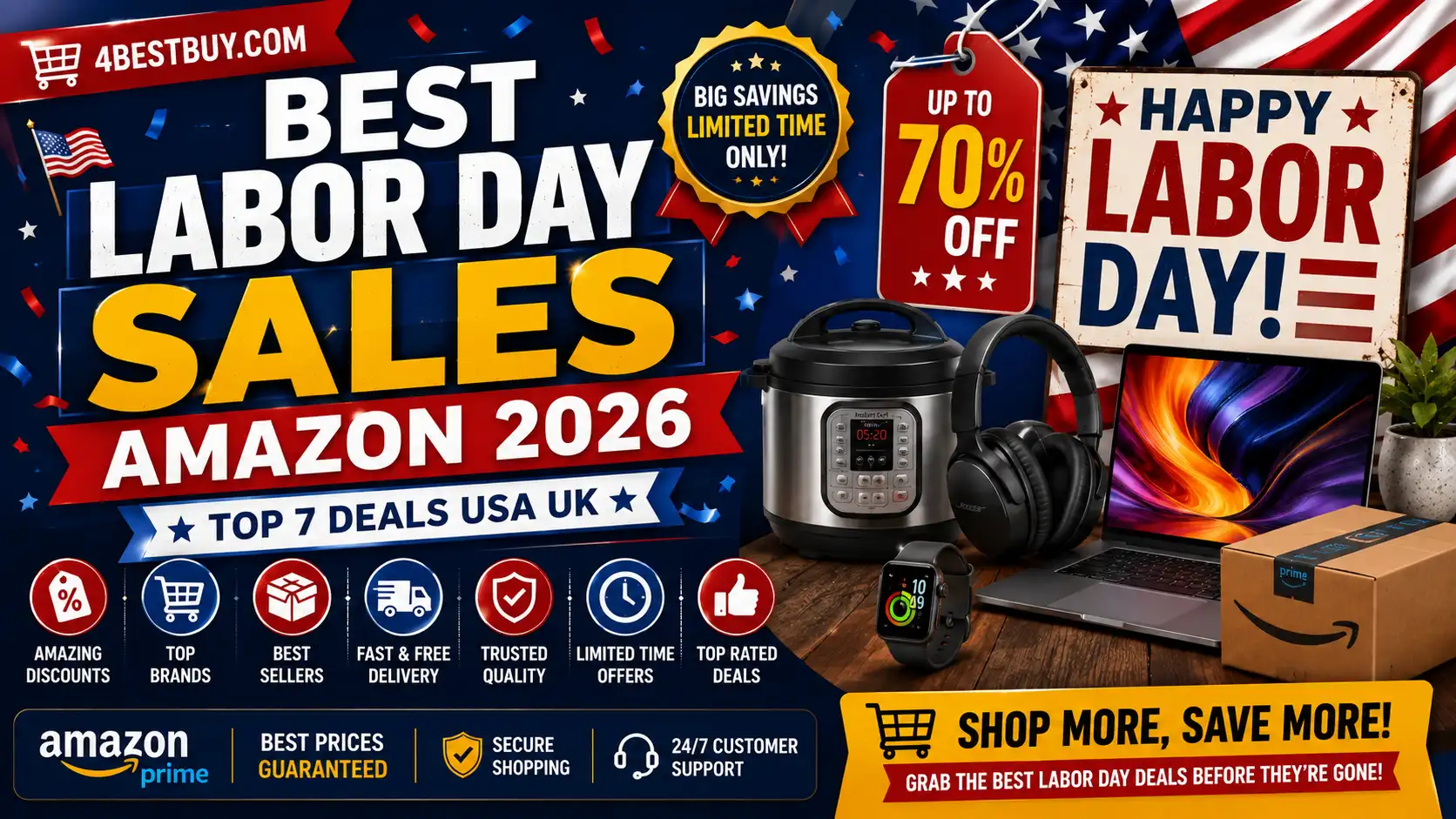 Best Labor Day Sales Amazon 2026 — Top 7 Deals USA UK