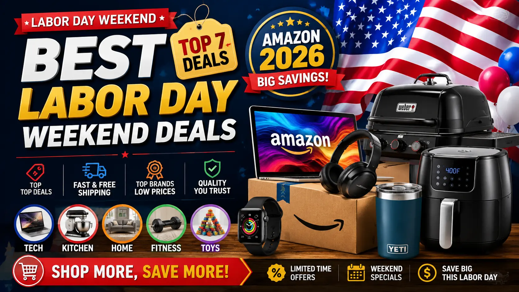 Best Labor Day Weekend Deals 2026 — Top 7 Amazon Sales USA UK
