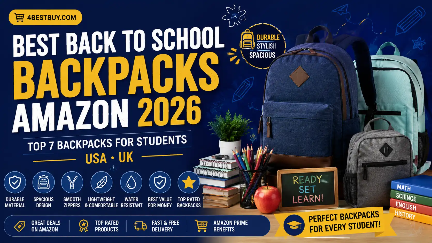 Best Back to School Backpacks Amazon 2026 — Top 7 USA U 1 Best back to school backpacks amazon 2026