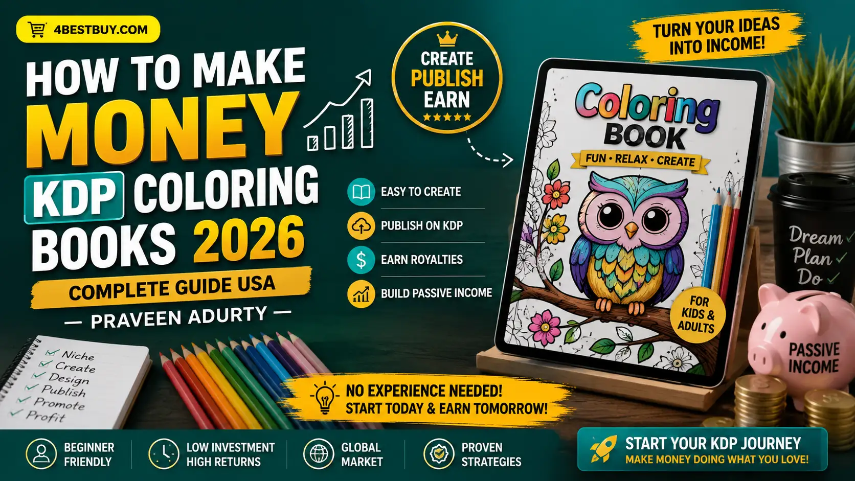 how to make money with KDP coloring books 2026
