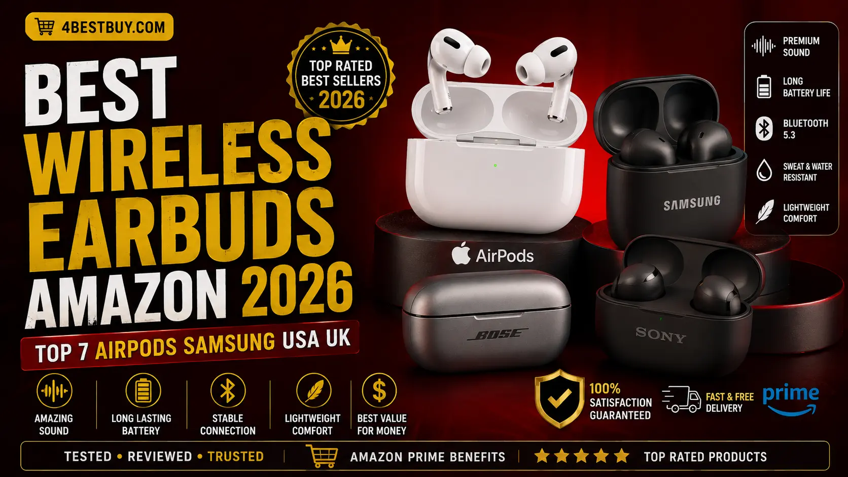 best wireless earbuds amazon 2026