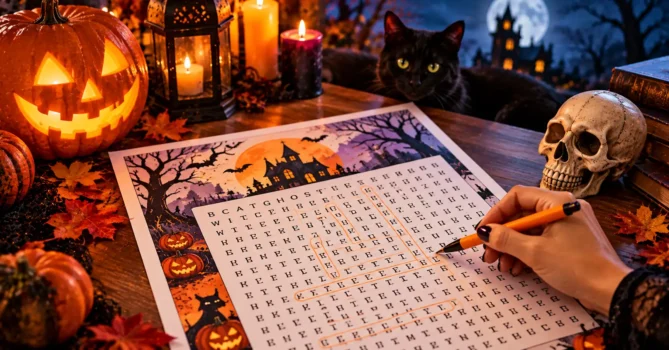 Best Spooky Halloween Word Search for Adults