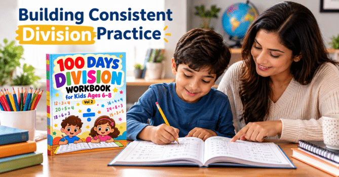 100 Days Division Workbook for Kids Ages 6-8 Vol 1