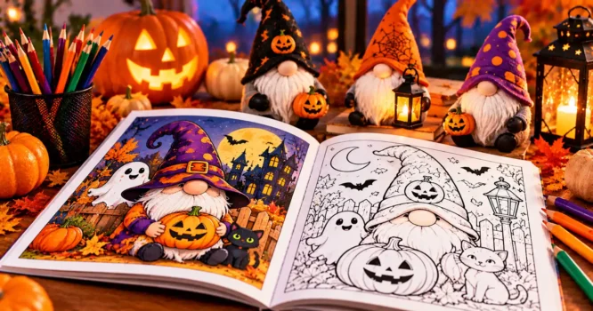 Best Halloween Gnome Coloring Book